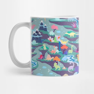 Peaceful Time in Fantastic Dino Land Mug